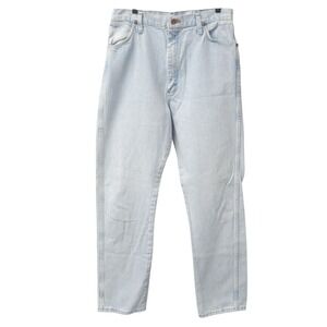 Vintage‎ Wrangler Jeans Womens Style 14MWZG BlueLight Wash Straight 32x32 B-212